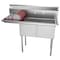 Koolmore 2 Compartment Stainless Steel NSF Commercial Kitchen Prep & Utility Sink with 2 Drainboards SB151512-15L3 - alternate 1